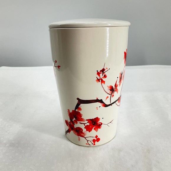 Tea Forte Dining Tea Forte Travel Coffee Mug Cup 2 Fl Oz Cherry